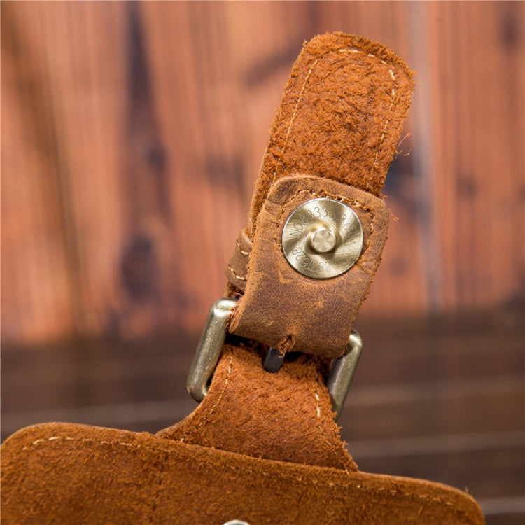 2034 Men Retro Leather Phone Waist Bag