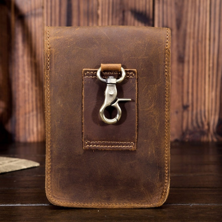 2034 Men Retro Leather Phone Waist Bag
