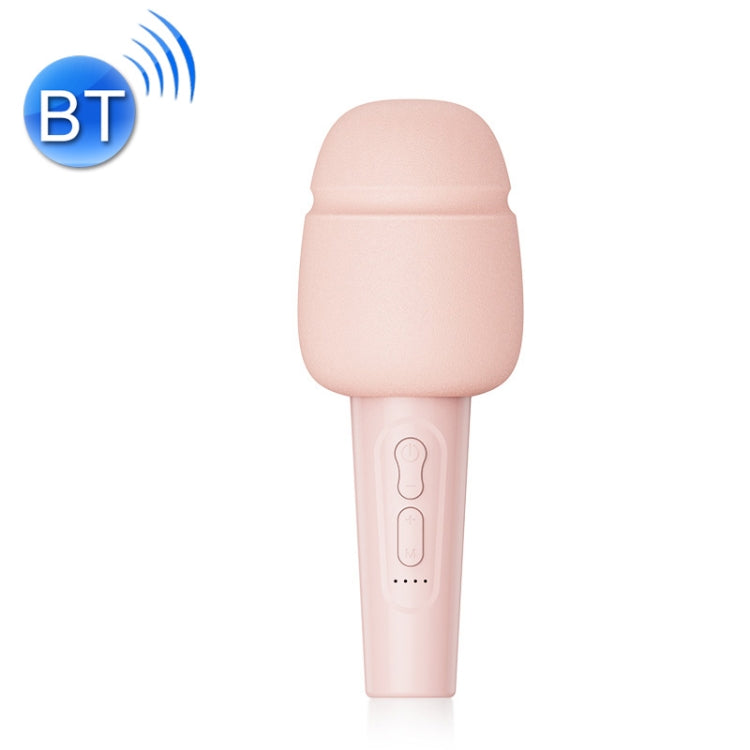 M8 Children Mobile Phone Karaoke Wireless Microphone, Style: Standard Version (Pink)