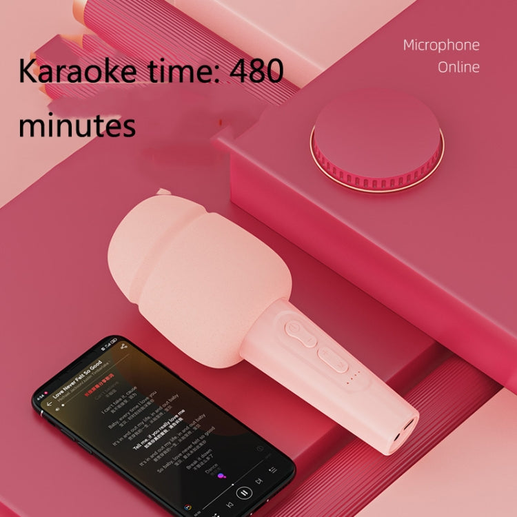 M8 Children Mobile Phone Karaoke Wireless Microphone, Style: Ultimate Version (Pink)