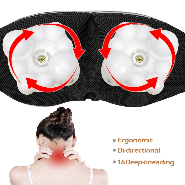 6 Keys Kneading Massage Shawl Cervical Massager, Specification: UK Plug