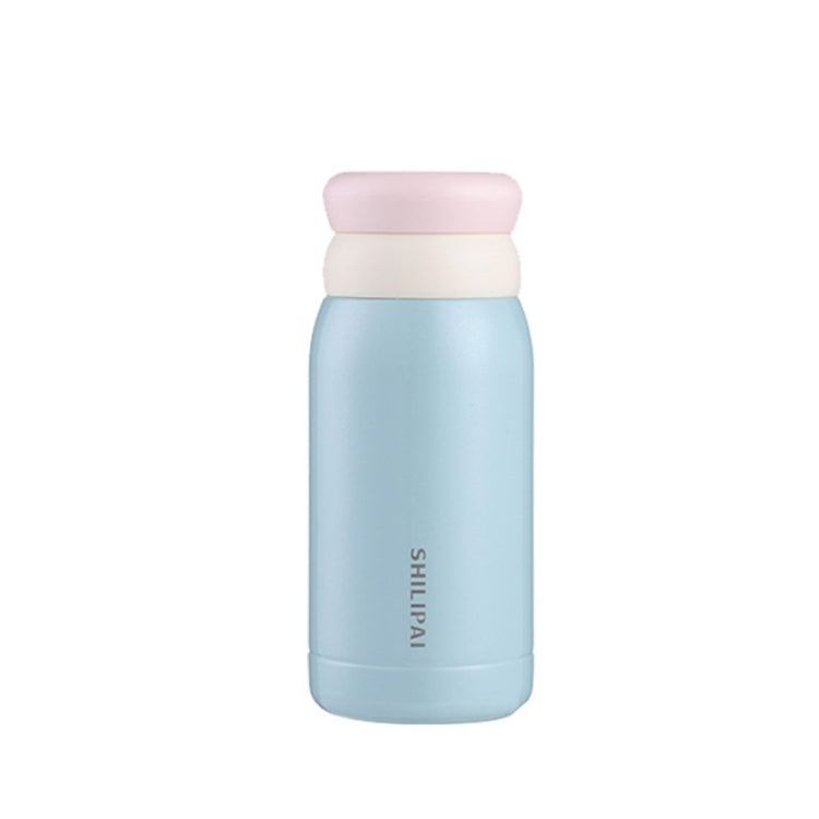 203809 300ml Portable 304 Stainless Steel Vacuum Thermoses Macaron Color Matching Cute Cup