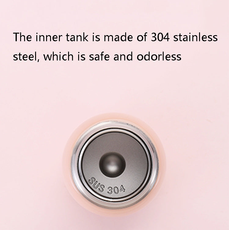 203809 300ml Portable 304 Stainless Steel Vacuum Thermoses Macaron Color Matching Cute Cup