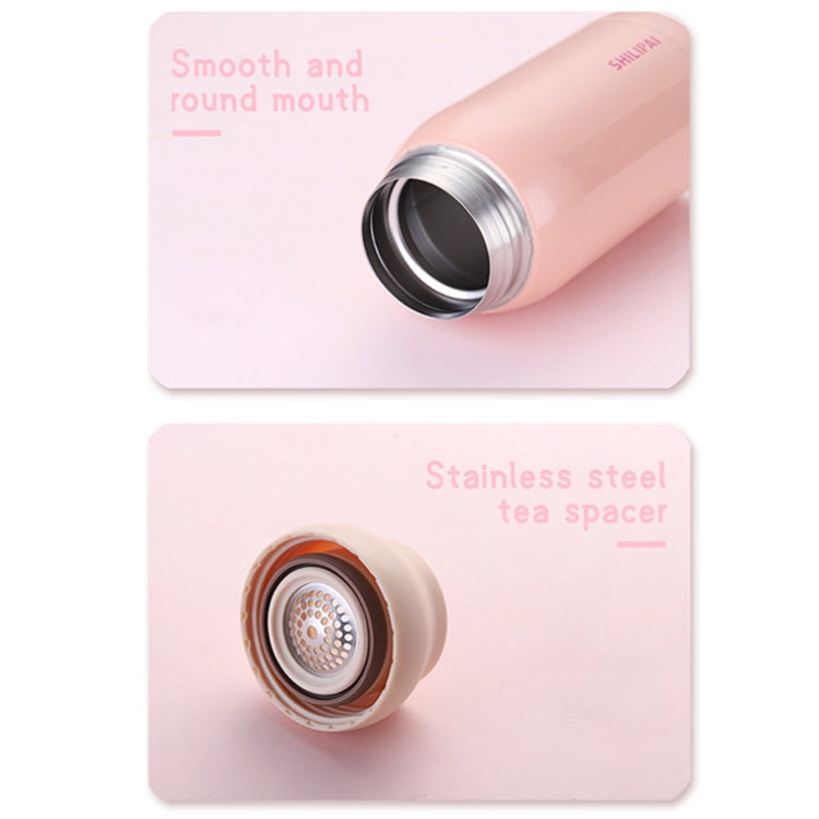 203809 300ml Portable 304 Stainless Steel Vacuum Thermoses Macaron Color Matching Cute Cup