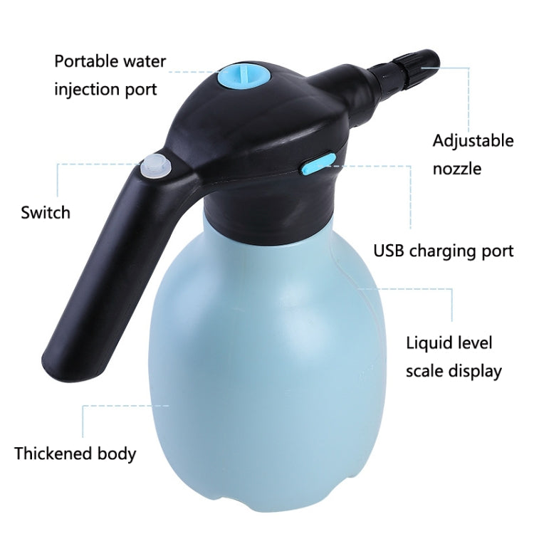 1.5L Garden Electric Watering Can Handheld Household Flower Watering Device, Specification: Pink