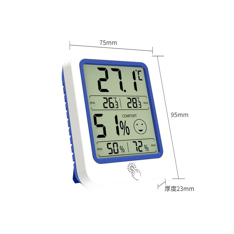 2 PCS Electronic Wall-Mounted Industrial Digital Display Thermometer And Hygrometer