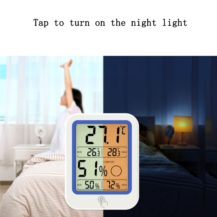2 PCS Electronic Wall-Mounted Industrial Digital Display Thermometer And Hygrometer