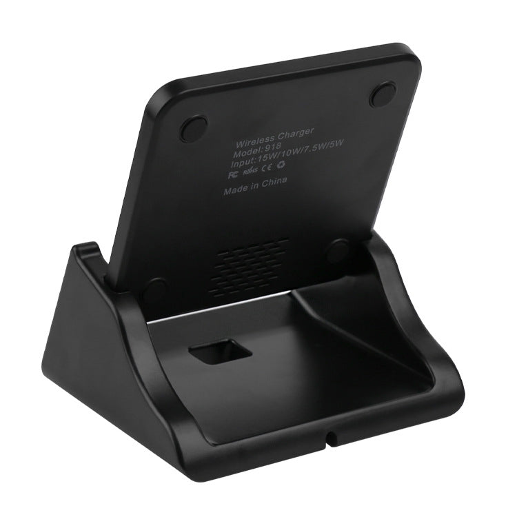 A9189 10W Vertical Wireless Fast Charger with Detachable Mobile Phone Holder