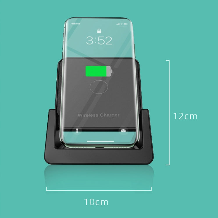 A9189 10W Vertical Wireless Fast Charger with Detachable Mobile Phone Holder