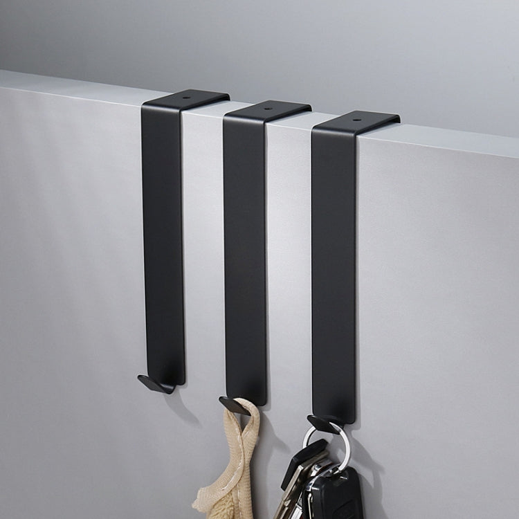 4 PCS  Stainless Steel Door Hook Cabinet Bedroom Door Hook, Style: Short Stainless Steel Color
