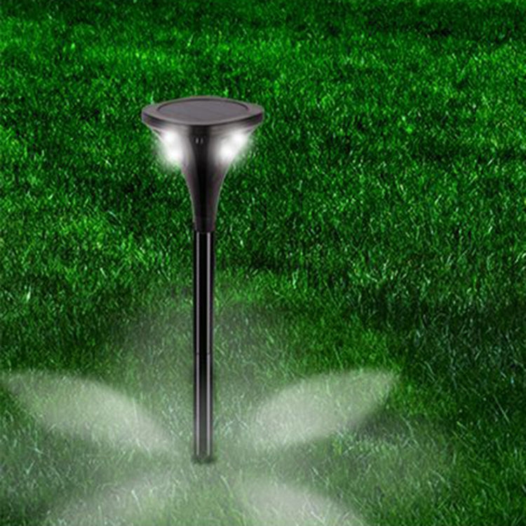 TS-S5206 4 LED Four-Sided Luminous Solar Lawn Lamp Ground Plug Light, Color temperature: White Light 6000K