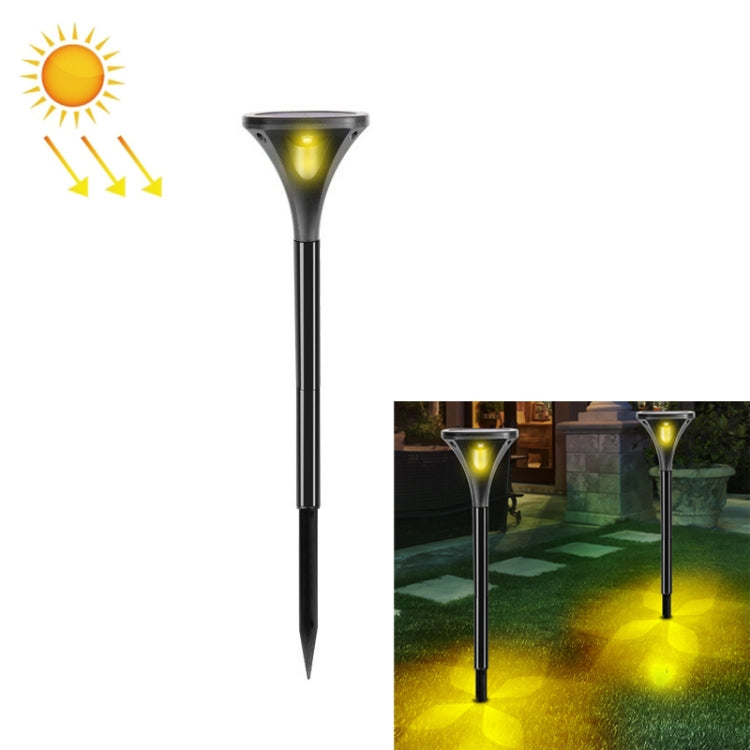 TS-S5206 4 LED Four-Sided Luminous Solar Lawn Lamp Ground Plug Light, Color temperature: Warm Light 3000K