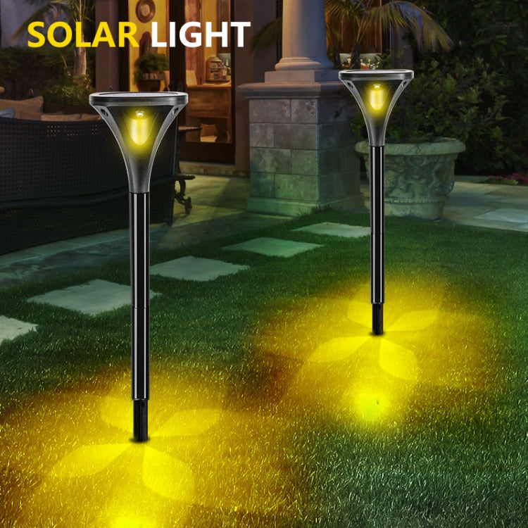 TS-S5206 4 LED Four-Sided Luminous Solar Lawn Lamp Ground Plug Light, Color temperature: Warm Light 3000K