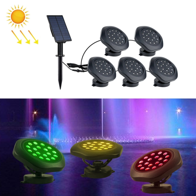 TS-S5403 Solar Disc Underwater Light RGB Swimming Pool Spotlight,Specification: 5 in 1