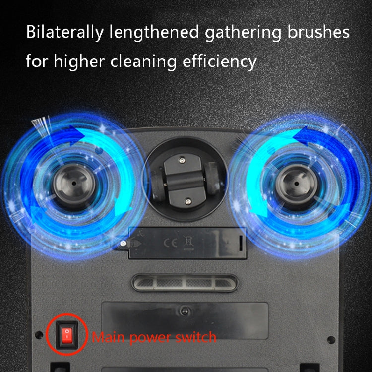 3 in 1 Smart USB Charging Sweeping Machine, Specification: Spray Type (Cool Black)