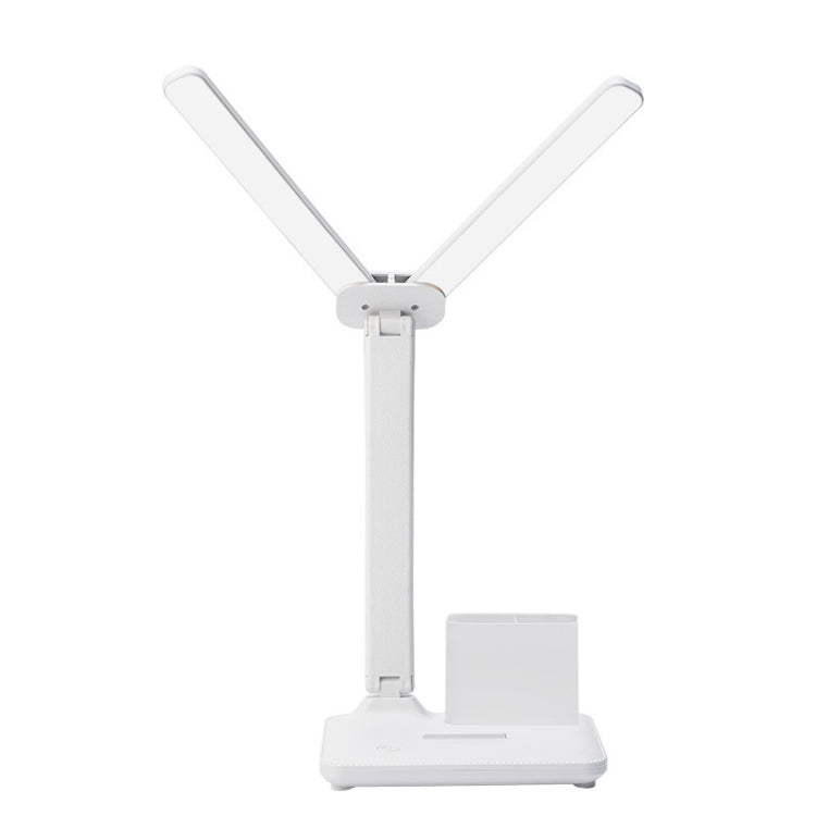 Double Head Lighting LED Charging Desk Lamp,Style: Rechargeable 3600mAh+Cable