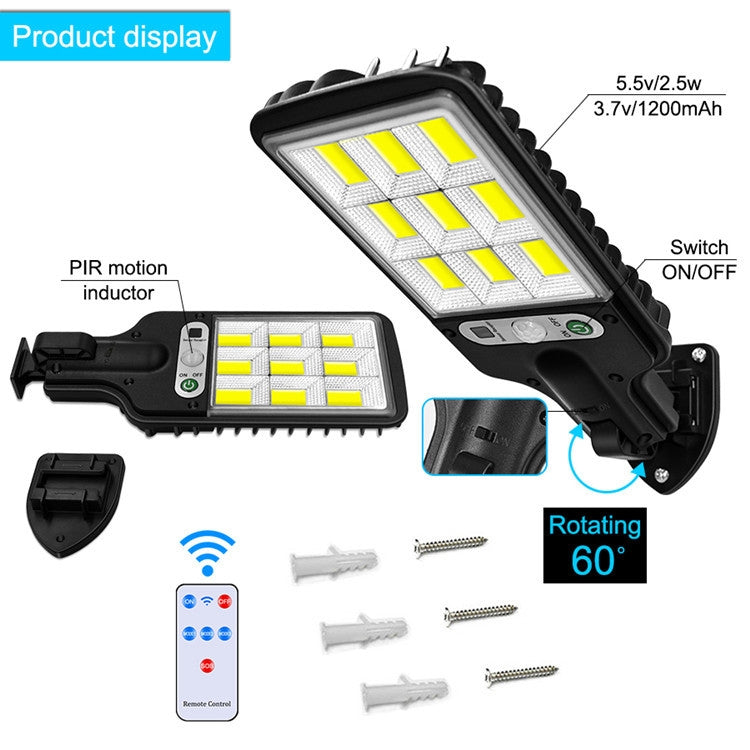 616 Solar Street Light LED Human Body Induction Garden Light, Spec: 28 SMD No Remote Control