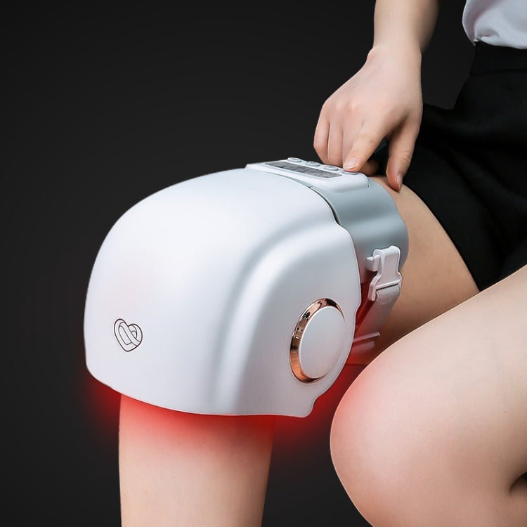 Hot Compress Air Pressure Pulse Knee Joint Massager(White)