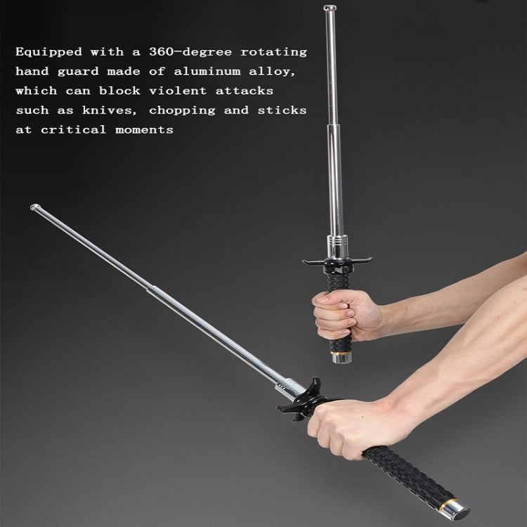 GZ007 Three-Section Telescopic Block Knife Handguard Swing Stick