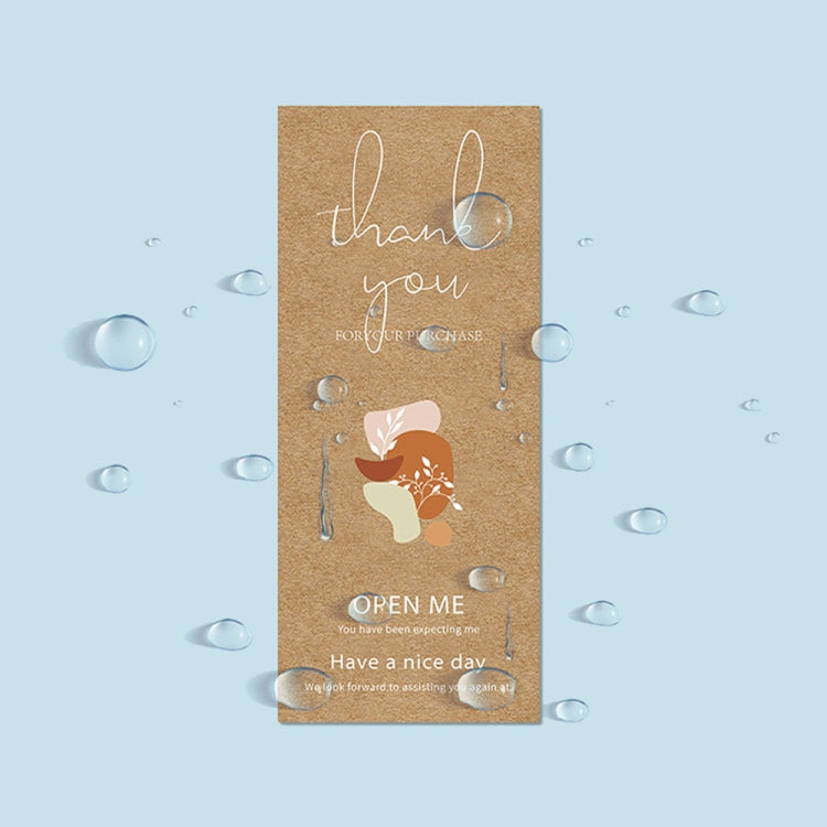 3 Packs 50 Pcs/Pack Rectangle Sticker Gift Box Thank You Seal Sticker