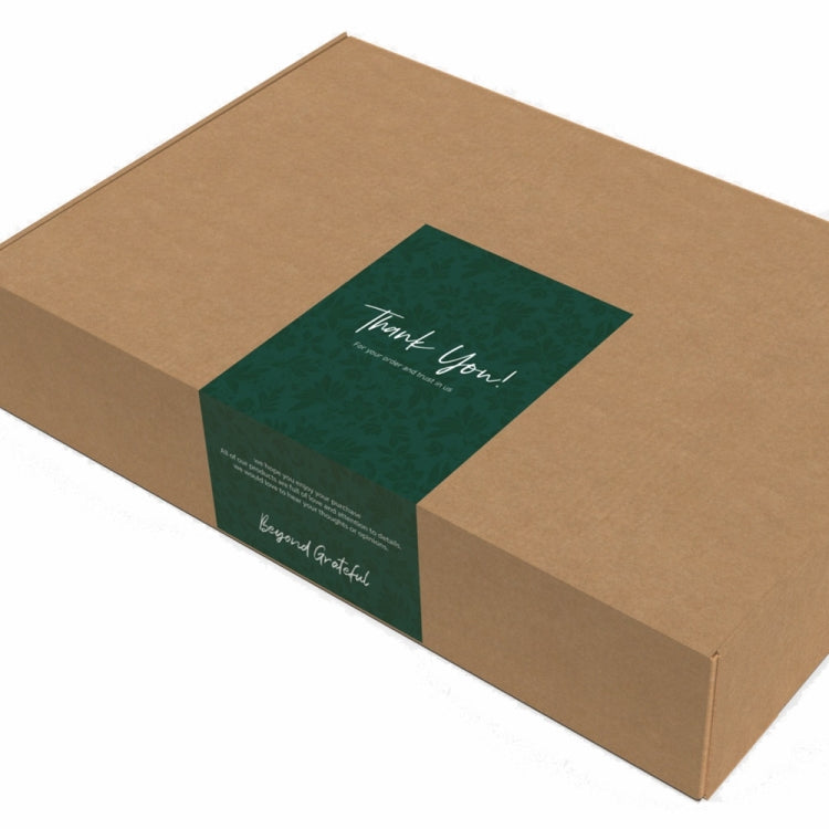 4 Bags 50 Sheets / Bag  Rectangular Stickers Gift Box Sealing Stickers