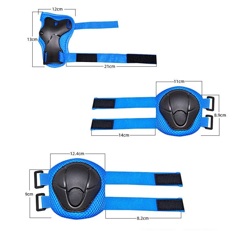 DD-610 6 In 1 Children Riding Sports Protective Gear Set