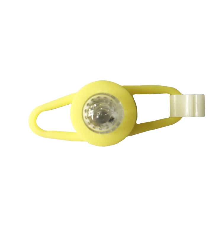 10 PCS Bicycle Silicone Warning Light(Small Frog Light Yellow Light)