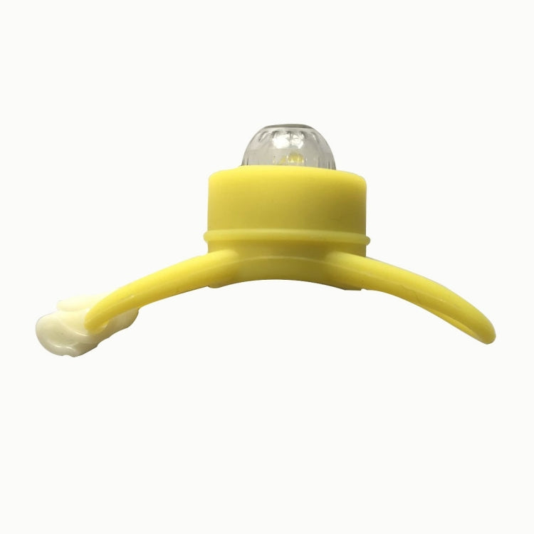 10 PCS Bicycle Silicone Warning Light(Small Frog Light Yellow Light)