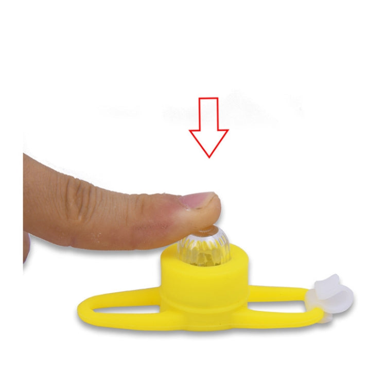10 PCS Bicycle Silicone Warning Light(Small Frog Light Yellow Light)