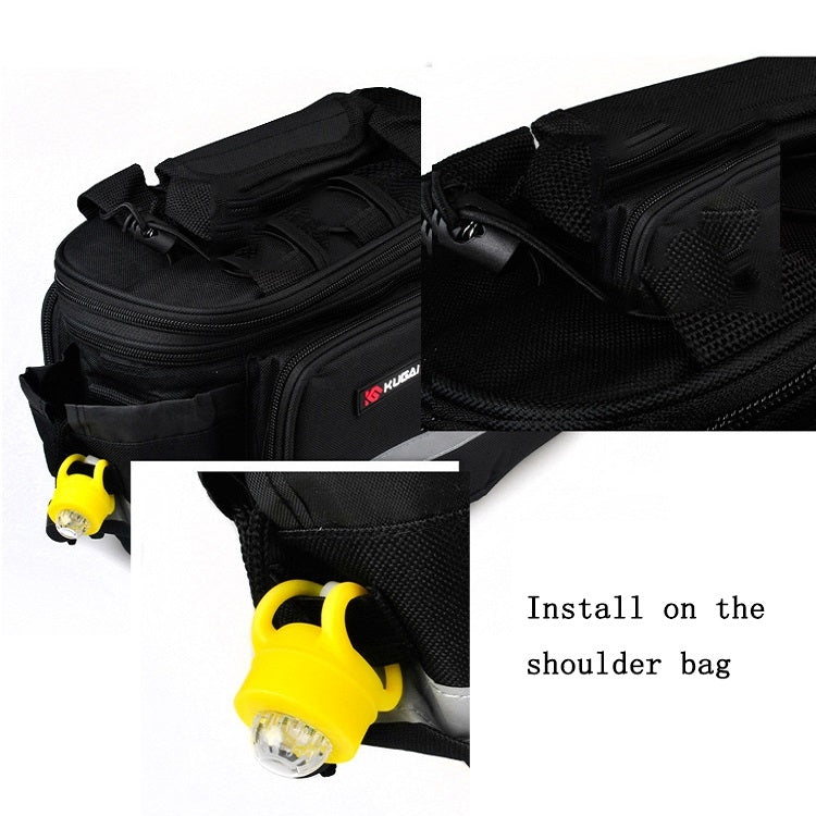 10 PCS Bicycle Silicone Warning Light(Small Frog Light Yellow Light)