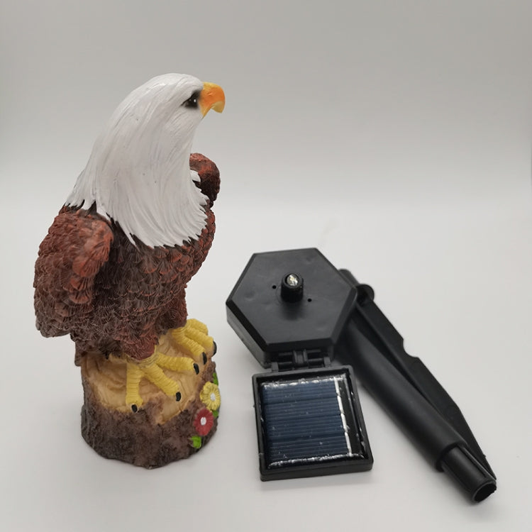 LED Solar Eagle Ground Plug Lawn Light(Brown)