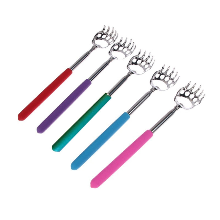5 PCS Bear Claw Shape Stainless Steel Telescopic Massage Scratcher, Random Color Delivery(Feet)