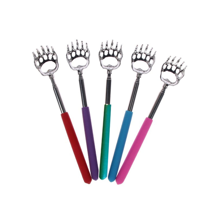5 PCS Bear Claw Shape Stainless Steel Telescopic Massage Scratcher, Random Color Delivery(Feet)