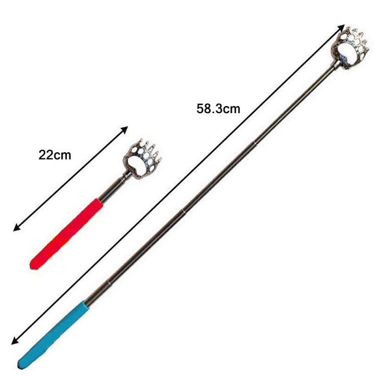 5 PCS Bear Claw Shape Stainless Steel Telescopic Massage Scratcher, Random Color Delivery(Feet)