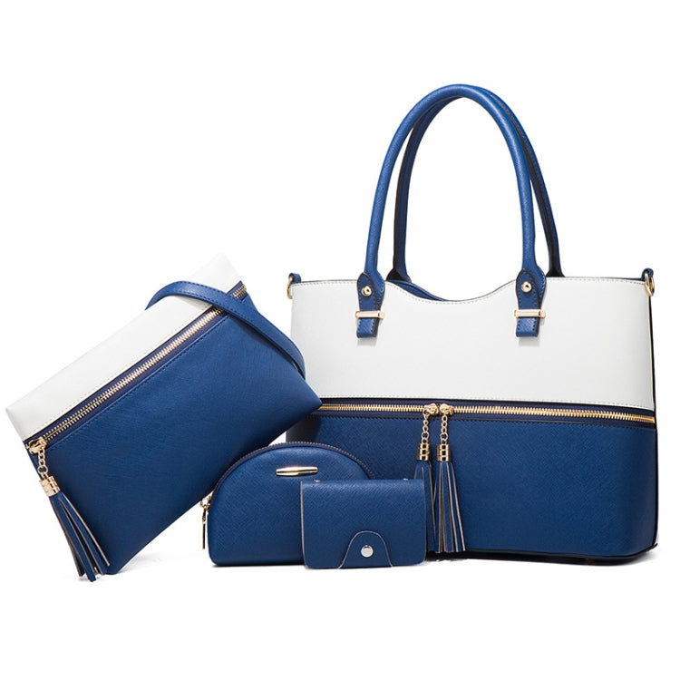 21501 4 in 1 PU Leather Ladies Diagonal Handbag