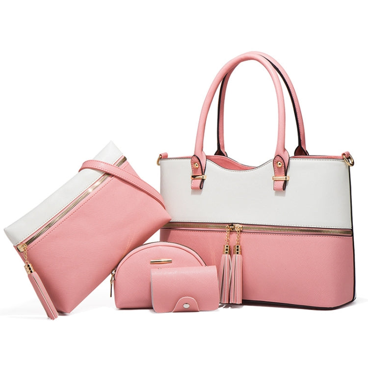 21501 4 in 1 PU Leather Ladies Diagonal Handbag