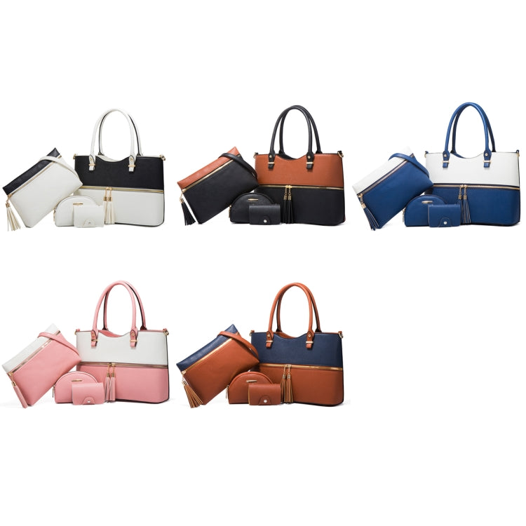 21501 4 in 1 PU Leather Ladies Diagonal Handbag