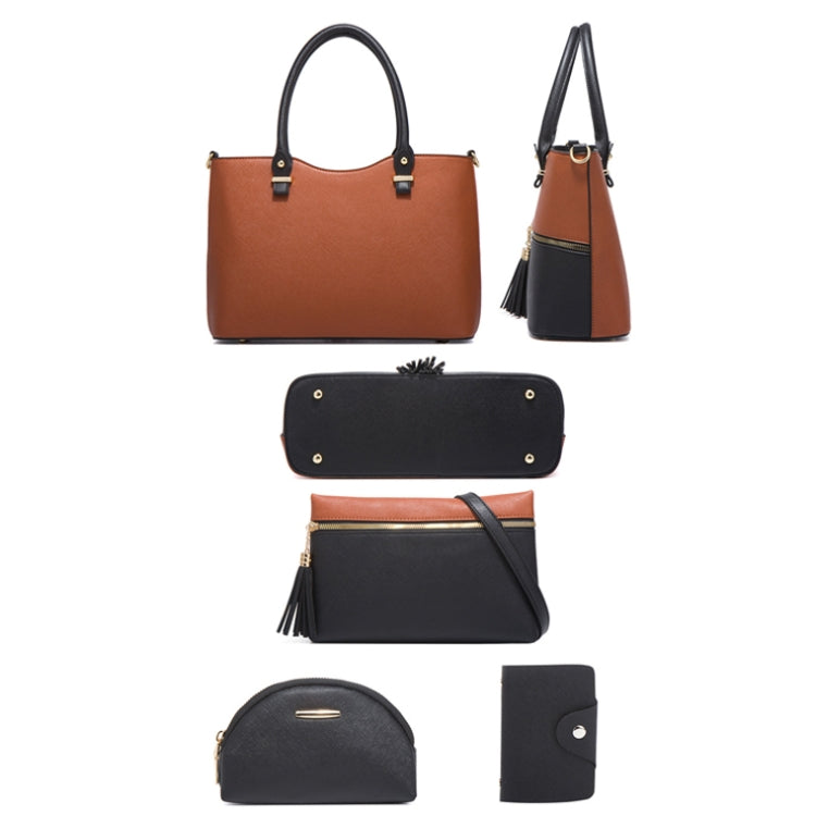 21501 4 in 1 PU Leather Ladies Diagonal Handbag