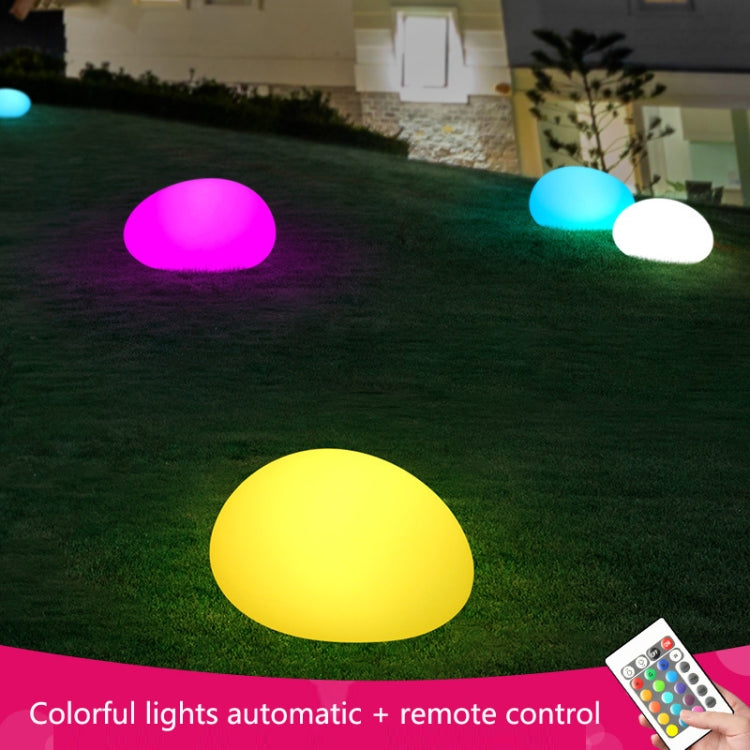 XC-350-1 LED Outdoor Solar Ground Inserted Cobble Stone Lawn Light, Size: 26x21x13.5cm