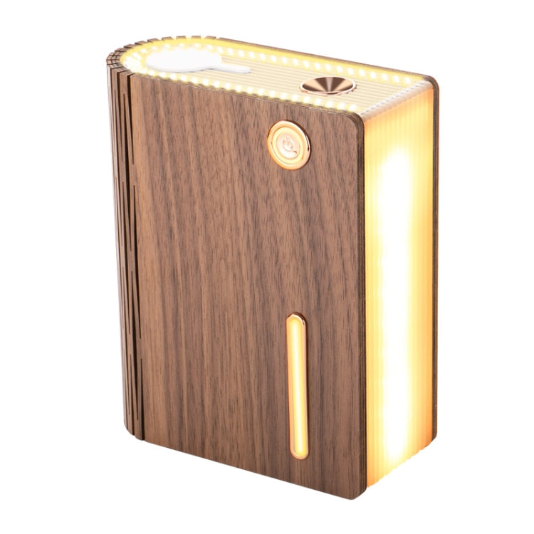 EH1 USB Power Wood-grain Desktop Book Shape Lamp with Humidifier