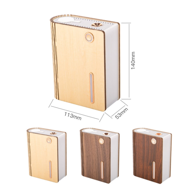 EH1 USB Power Wood-grain Desktop Book Shape Lamp with Humidifier