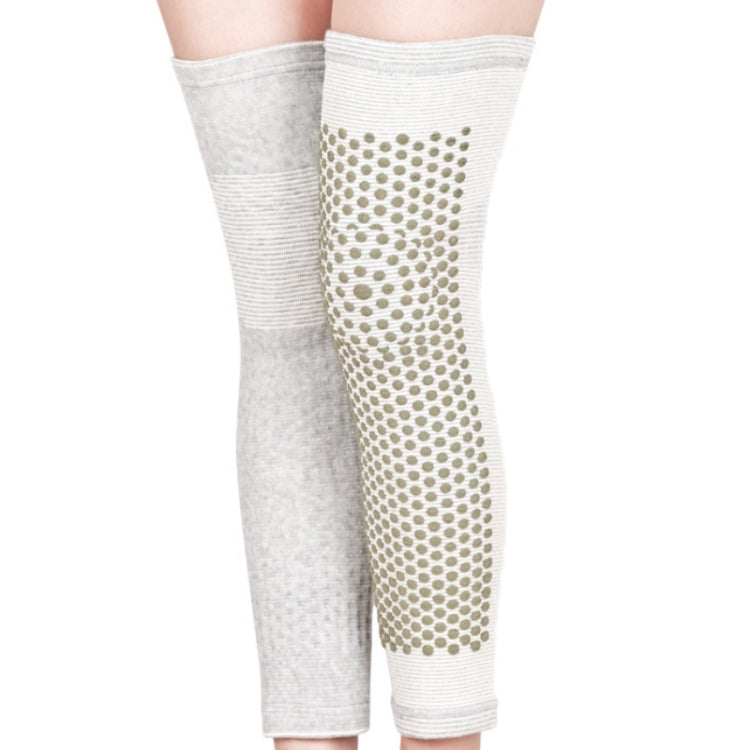 2 PCS Outdoor Sports Compression Elastic Single-Sided Knee Pads, Size: XXL (Gray)