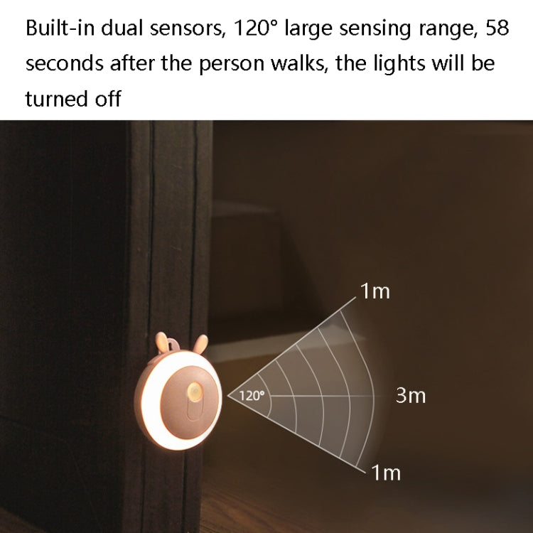 8089 Wall-Mounted Smart Sensor LED Night Light Lamp Home Intelligent Light Control LED Light