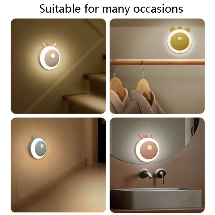 8089 Wall-Mounted Smart Sensor LED Night Light Lamp Home Intelligent Light Control LED Light