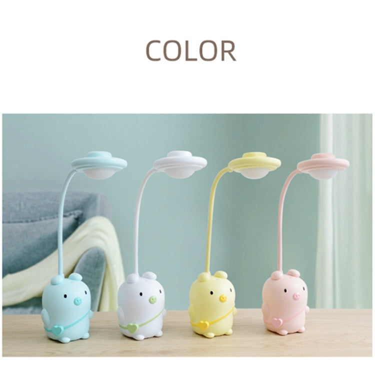 8040 LED Foldable Cute Pig Touch Desk Lamp