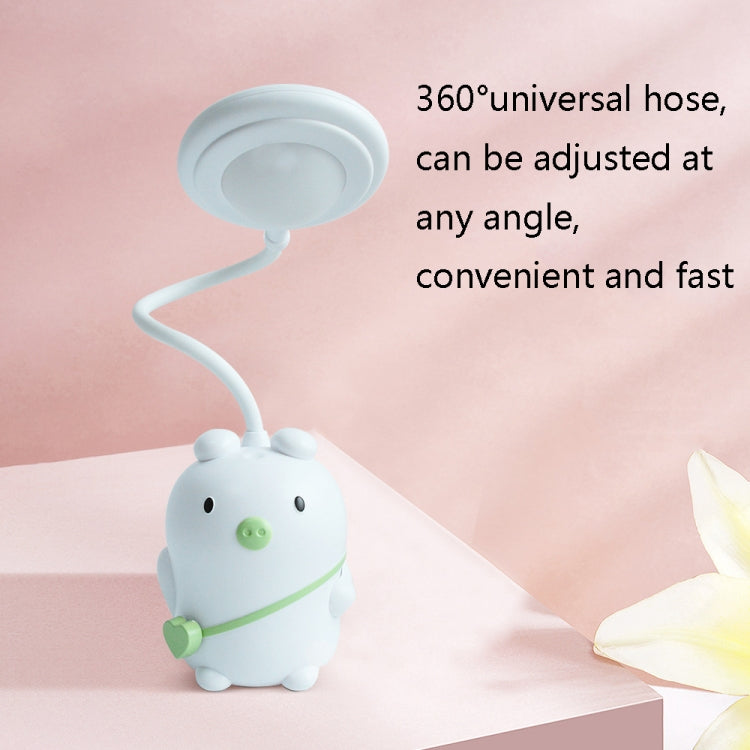 8040 LED Foldable Cute Pig Touch Desk Lamp