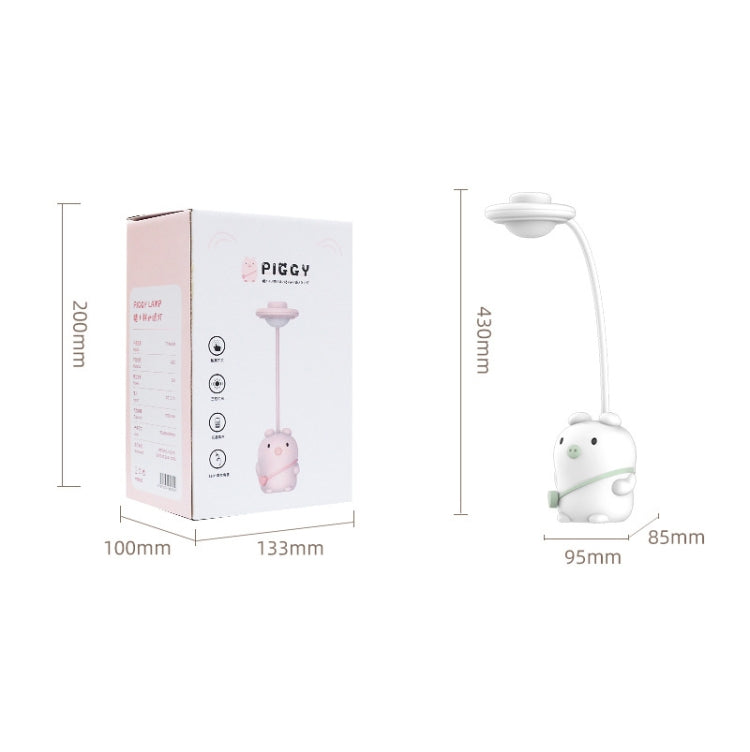 8040 LED Foldable Cute Pig Touch Desk Lamp