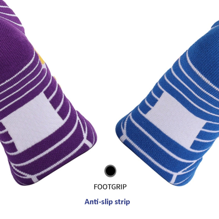 Men Terry Non-Slip Mid-Tube Sports Socks Basketball Socks, Size: Adult  Free Size