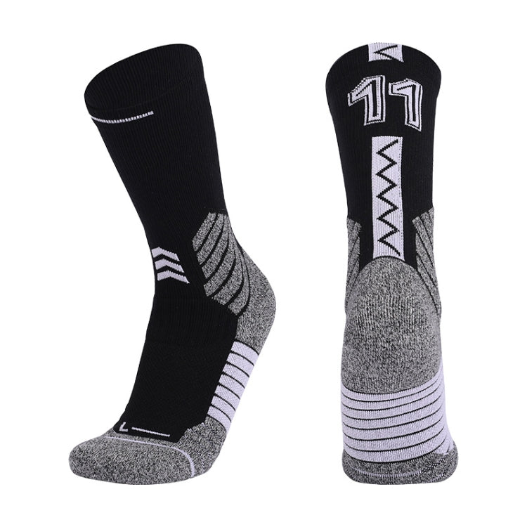 Men Terry Non-Slip Mid-Tube Sports Socks Basketball Socks, Size: Childrens Free Size