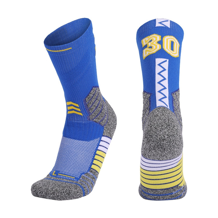 Men Terry Non-Slip Mid-Tube Sports Socks Basketball Socks, Size: Childrens Free Size